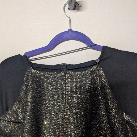 Style & Co Black Gold Metallic Sequin Sweater – Women’s 2X - Picture 4 of 4
